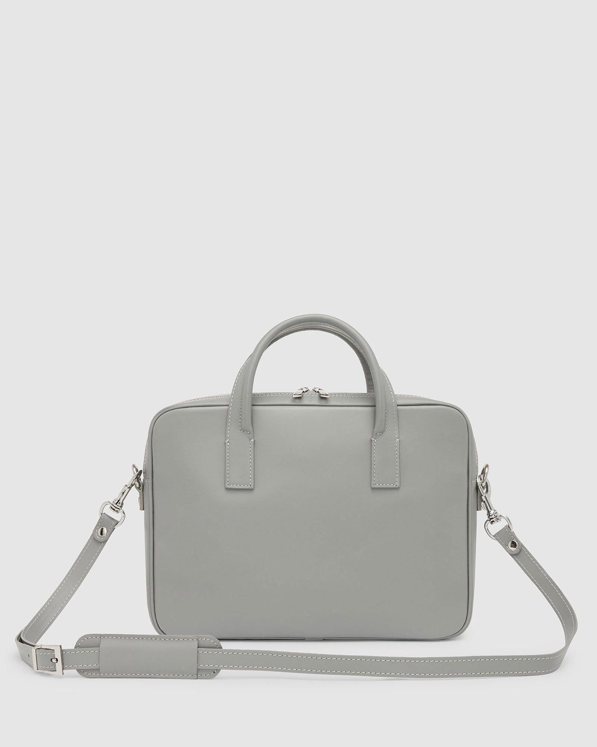 Glasgow Grey - Leather Briefcase 13" laptops - Republic of Florence