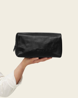Grand Dopp Kit Jet - Leather Toiletry Bag