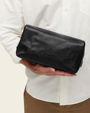 Grand Dopp Kit Jet - Leather Toiletry Bag