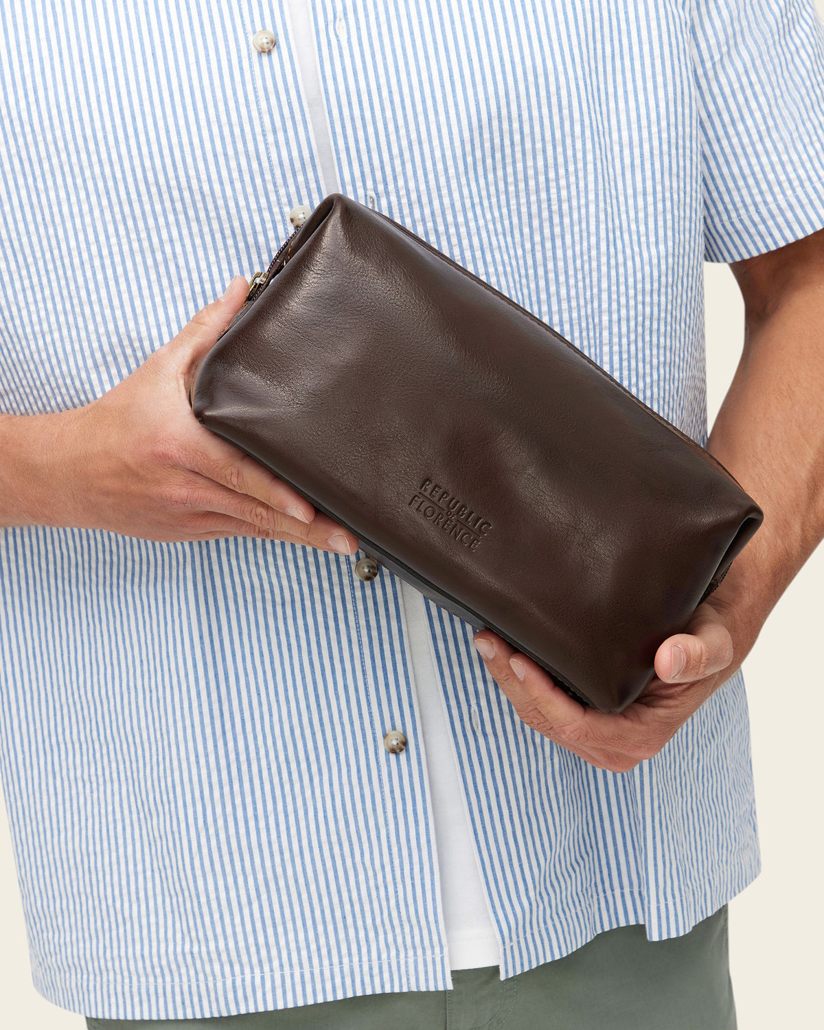 Grand Dopp Kit Moro - Leather Toiletry Bag