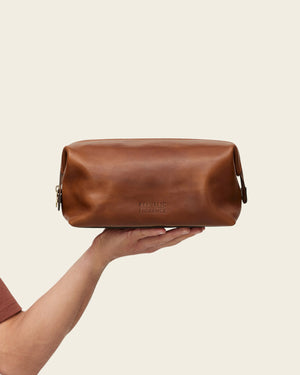 Grand Dopp Kit Earth - Leather Toiletry Bag
