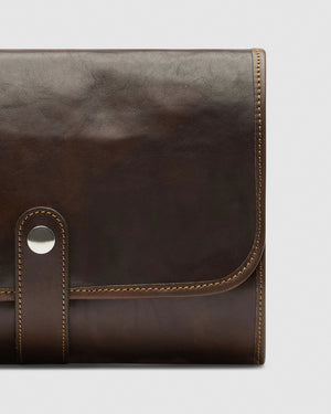 Hanging Dopp Kit Matt Chocolate - Republic of Florence