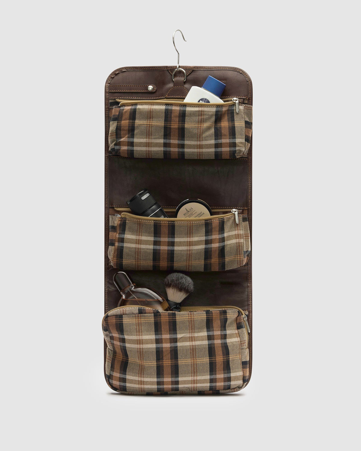 Hanging Dopp Kit Matt Chocolate Republic of Florence