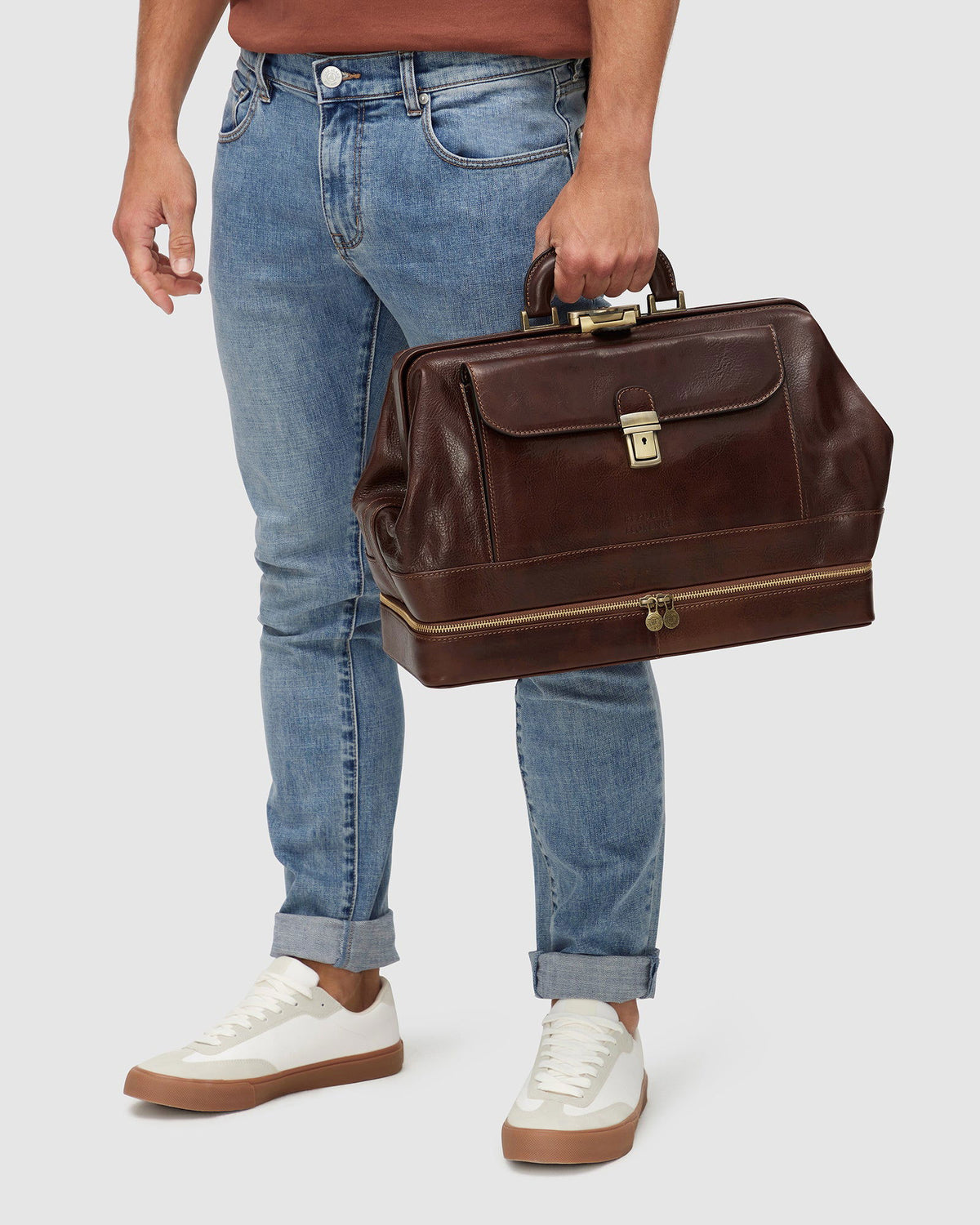 Hippocrates Brown - Leather Doctor Bag - Republic of Florence