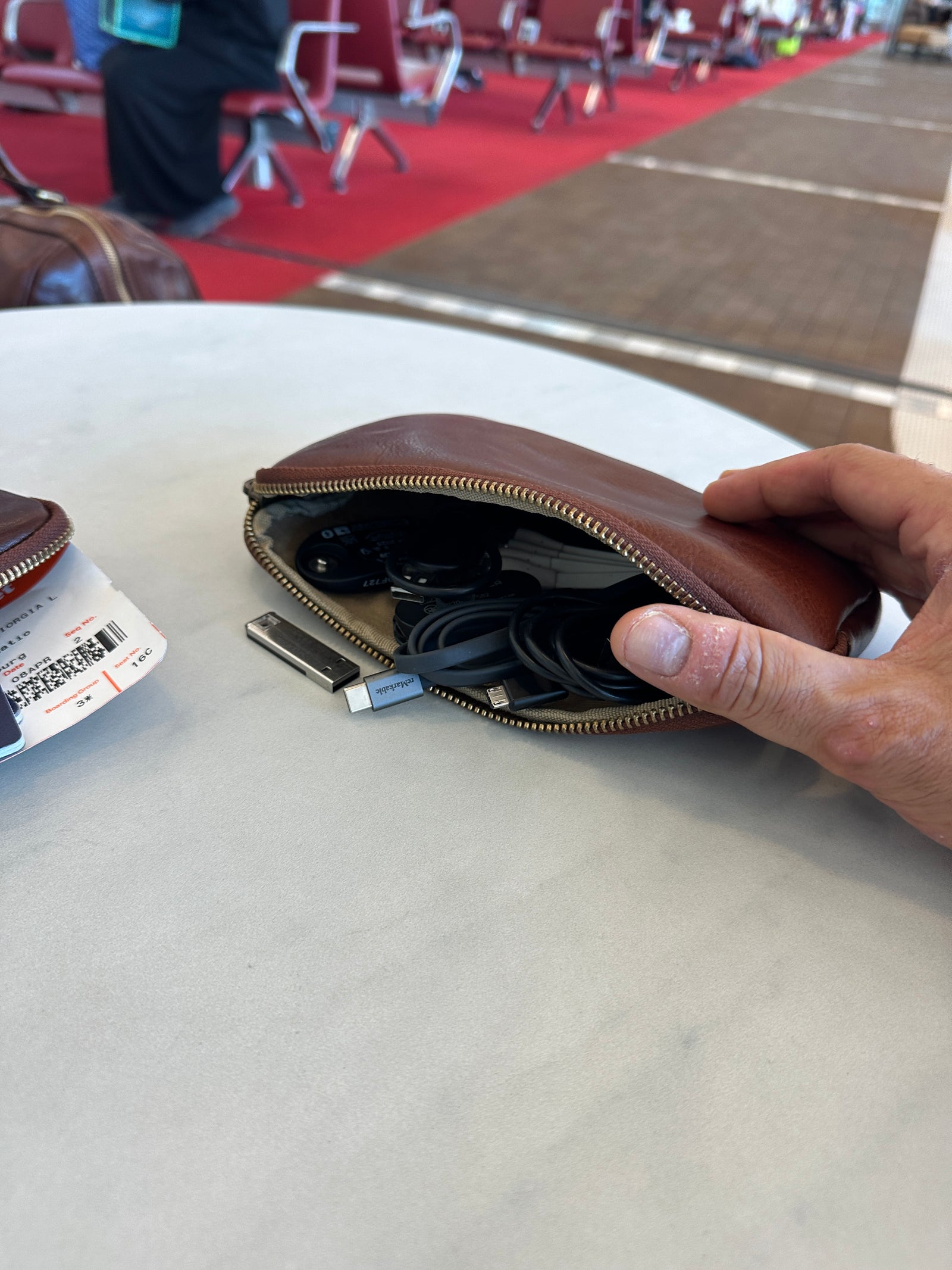 Forma5 Terra - Leather Zip Organiser