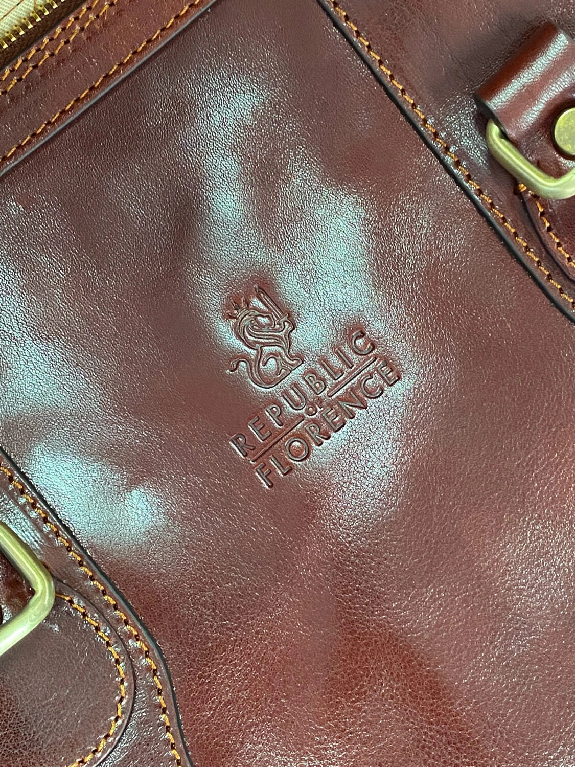 Full-grain leather