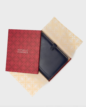 Imperial Blue - Clip On Leather Compendium - Republic of Florence
