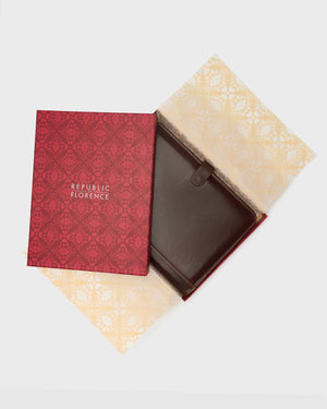 Imperial Chocolate - Clip On Leather Compendium - Republic of Florence