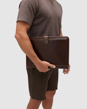Imperial Chocolate - Clip On Leather Compendium - Republic of Florence
