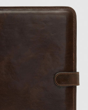 Imperial Chocolate - Clip On Leather Compendium - Republic of Florence