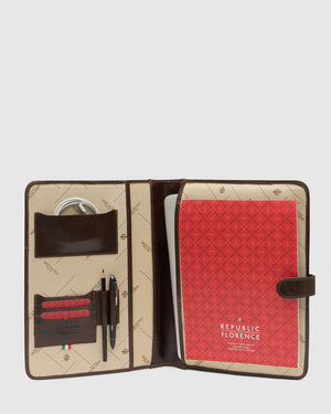 Imperial Chocolate - Clip On Leather Compendium - Republic of Florence