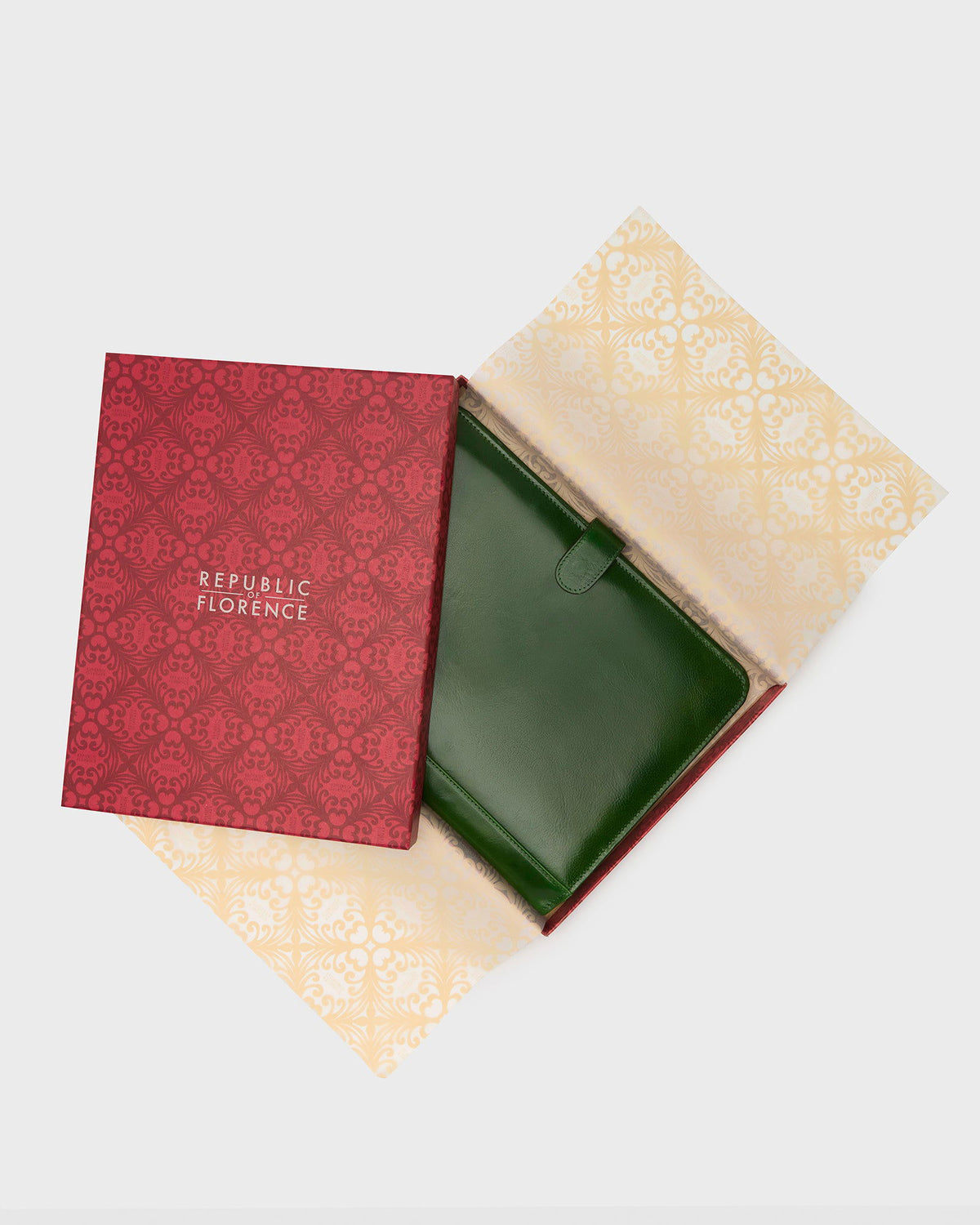 Imperial Green - Clip On Leather Compendium - Republic of Florence