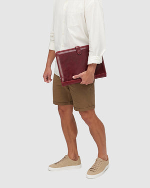 Imperial Rosso - Clip-On Leather Compendium