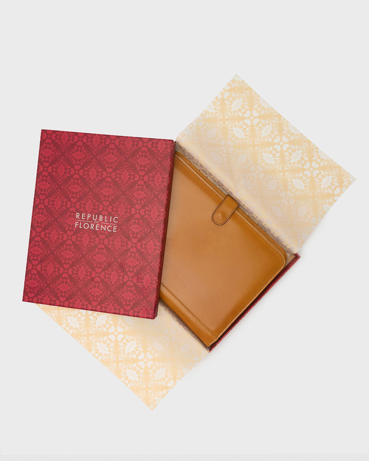 Imperial Yellow - Clip On Leather Compendium - Republic of Florence