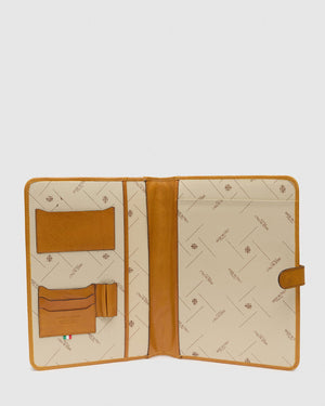 Imperial Yellow - Clip On Leather Compendium - Republic of Florence