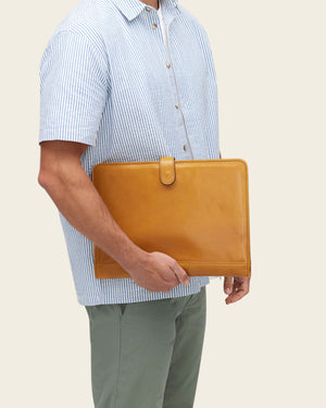 Imperial Saffron - Clip-On Leather Compendium