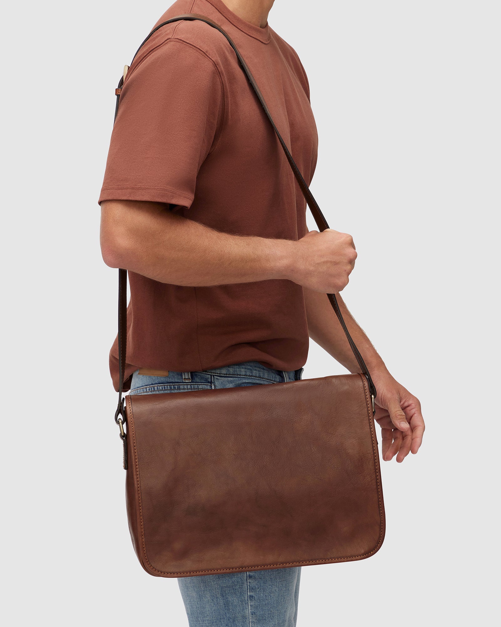 Julius Matt Brown - Leather Messenger Bag