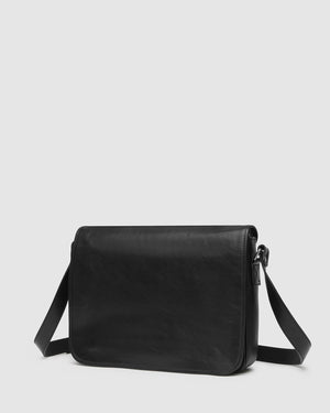 Julius Black - 15" Leather Messenger - Republic of Florence