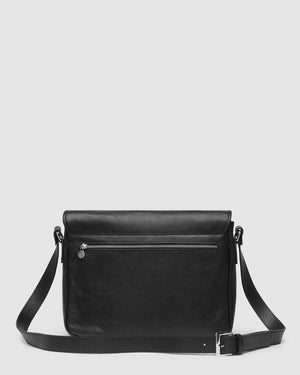 Julius Black - 15" Leather Messenger - Republic of Florence