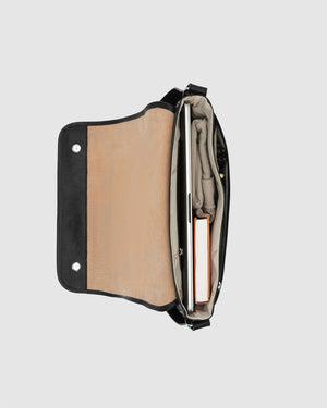 Julius Black - 15" Leather Messenger - Republic of Florence