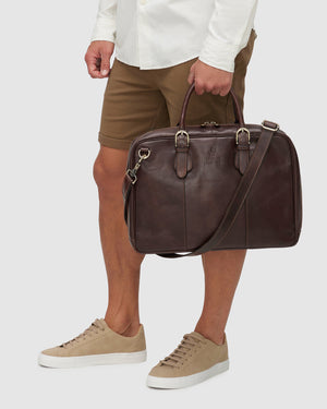 Madrid Espresso - 16" Leather Briefcase