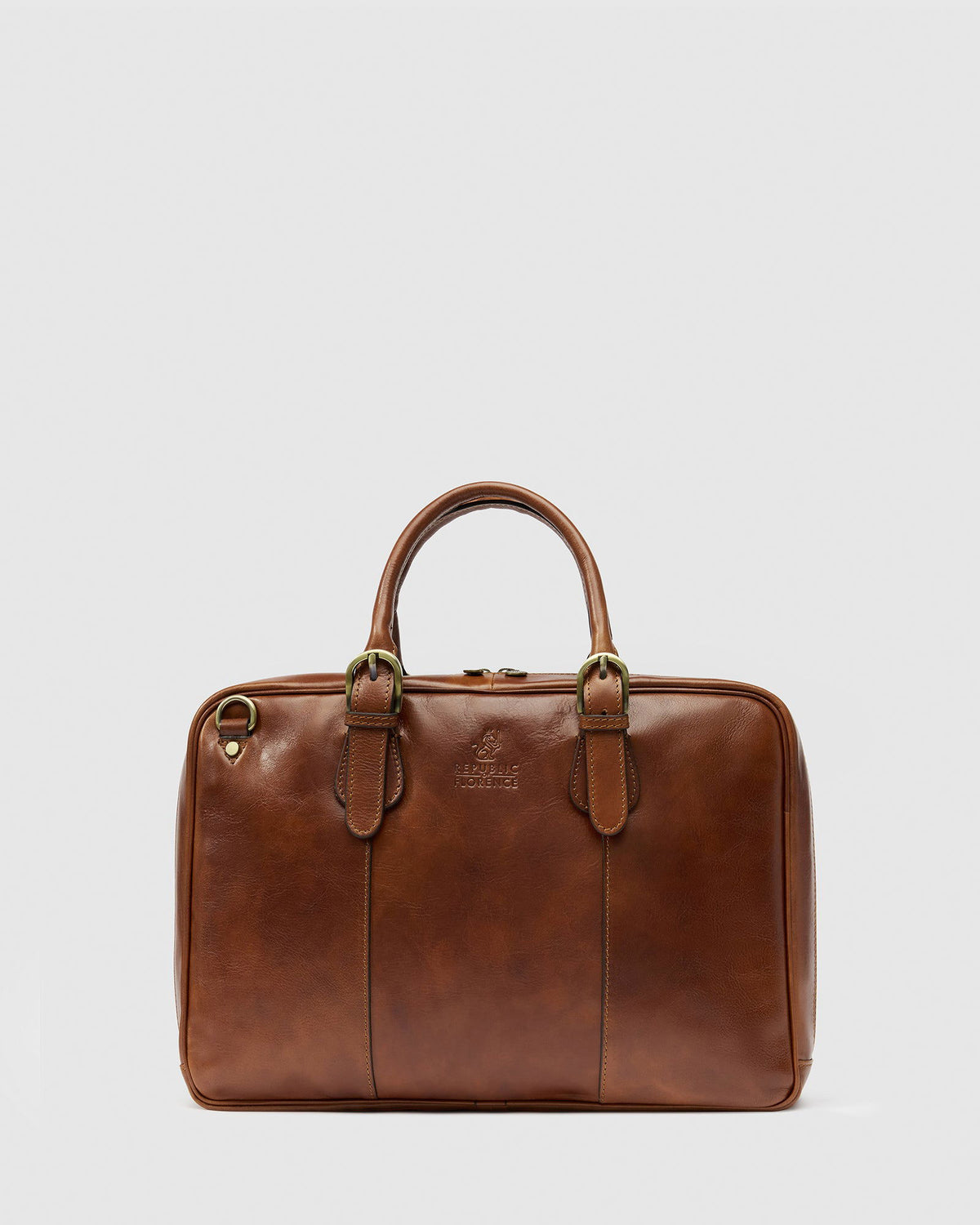 Madrid Matt Brown - Leather Briefcase - Republic of Florence