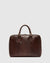 Madrid Matt Chocolate - Leather Briefcase - Republic of Florence
