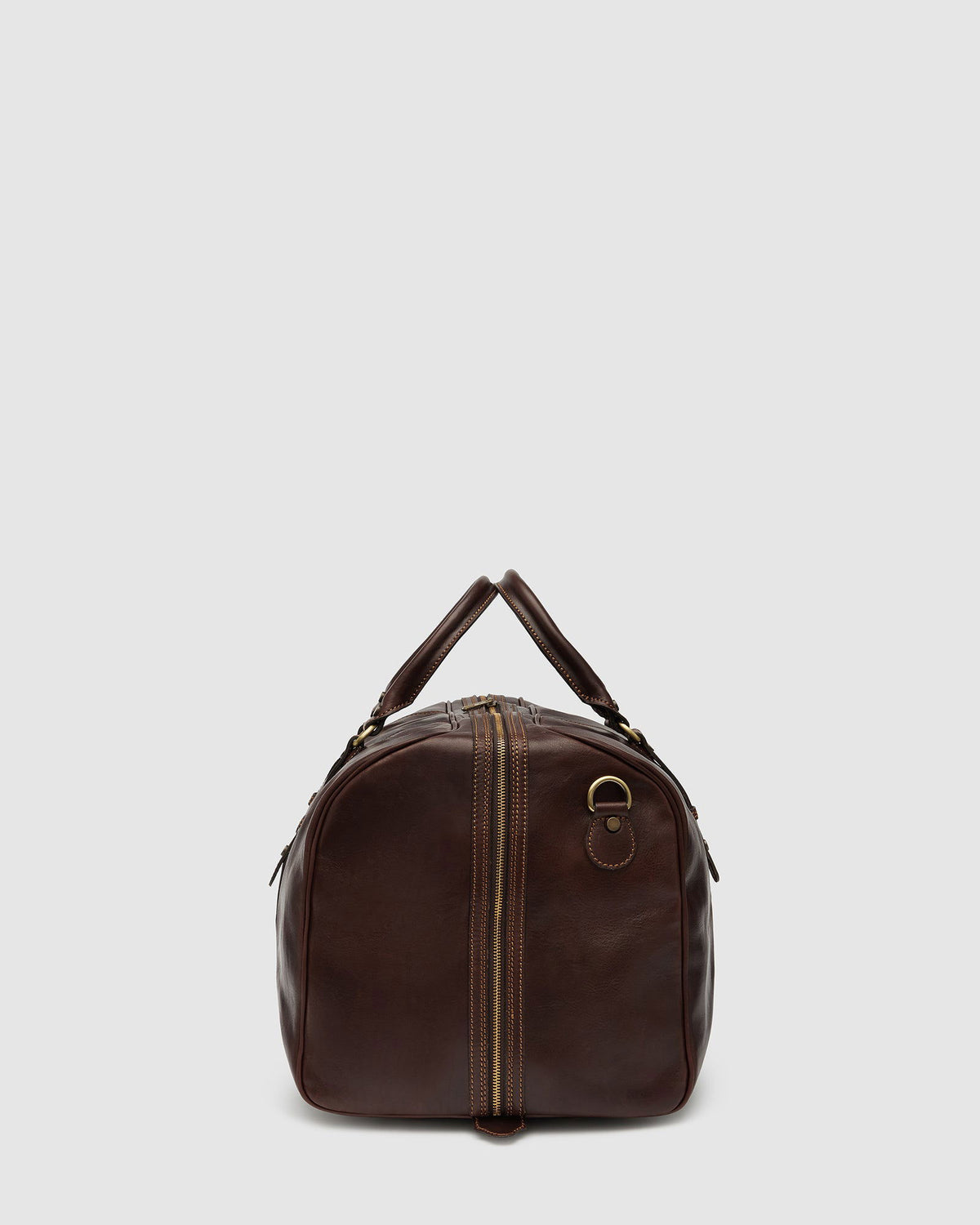 Marco Polo Matt Chocolate Large Leather CarryAll Republic of Florence