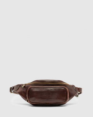 Marius Brown - Front Sling leather Bag - Republic of Florence