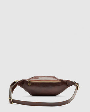 Marius Brown - Front Sling leather Bag - Republic of Florence