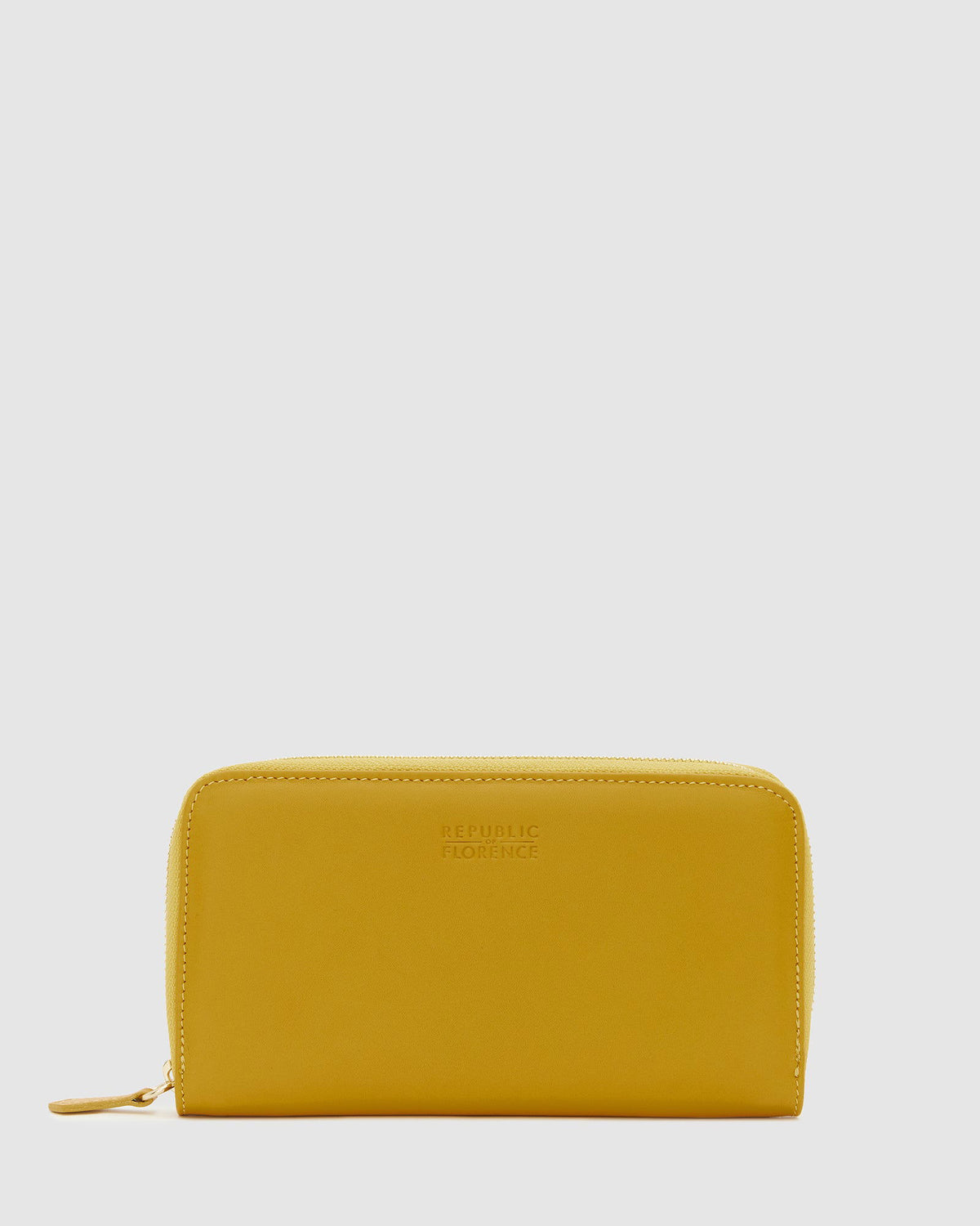 Yellow purse wallet top