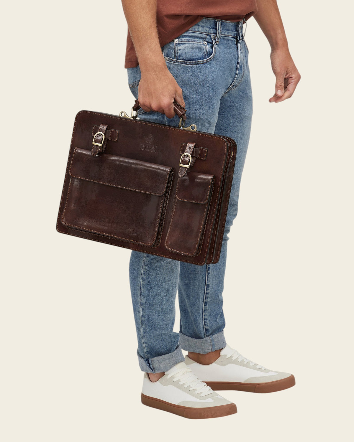 Munich Terra - Leather Briefcase | Republic of Florence