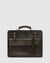 Munich Chocolate - Double Compartment Leather Briefcase - Republic of Florence
