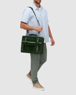 Munich Forest - 16" Double Compartment Briefcase