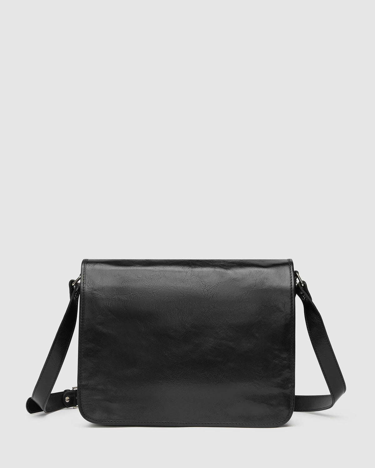 NERO Black 15 Leather Messenger Bag Republic of Florence