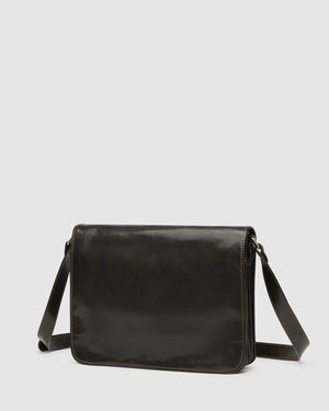 NERO Chocolate - Double Compartment Messenger - Republic of Florence