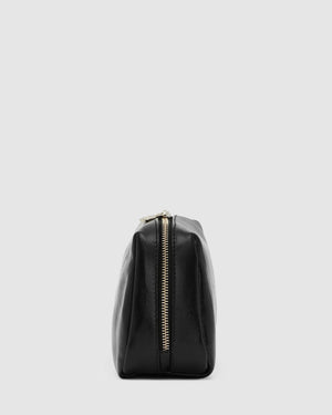 Otto Dopp Kit Black - Leather Toiletry Bag - Republic of Florence