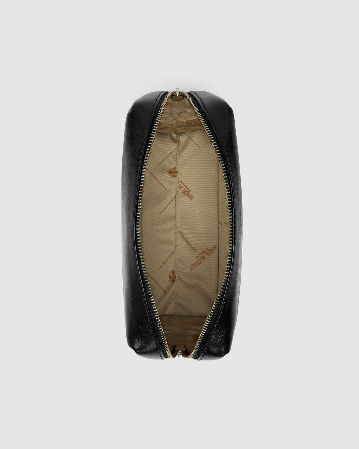 Otto Dopp Kit Black - Leather Toiletry Bag - Republic of Florence