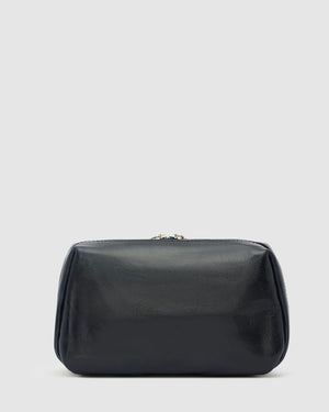 Otto  Dopp Kit Blue - Leather Toiletry Bag - Republic of Florence
