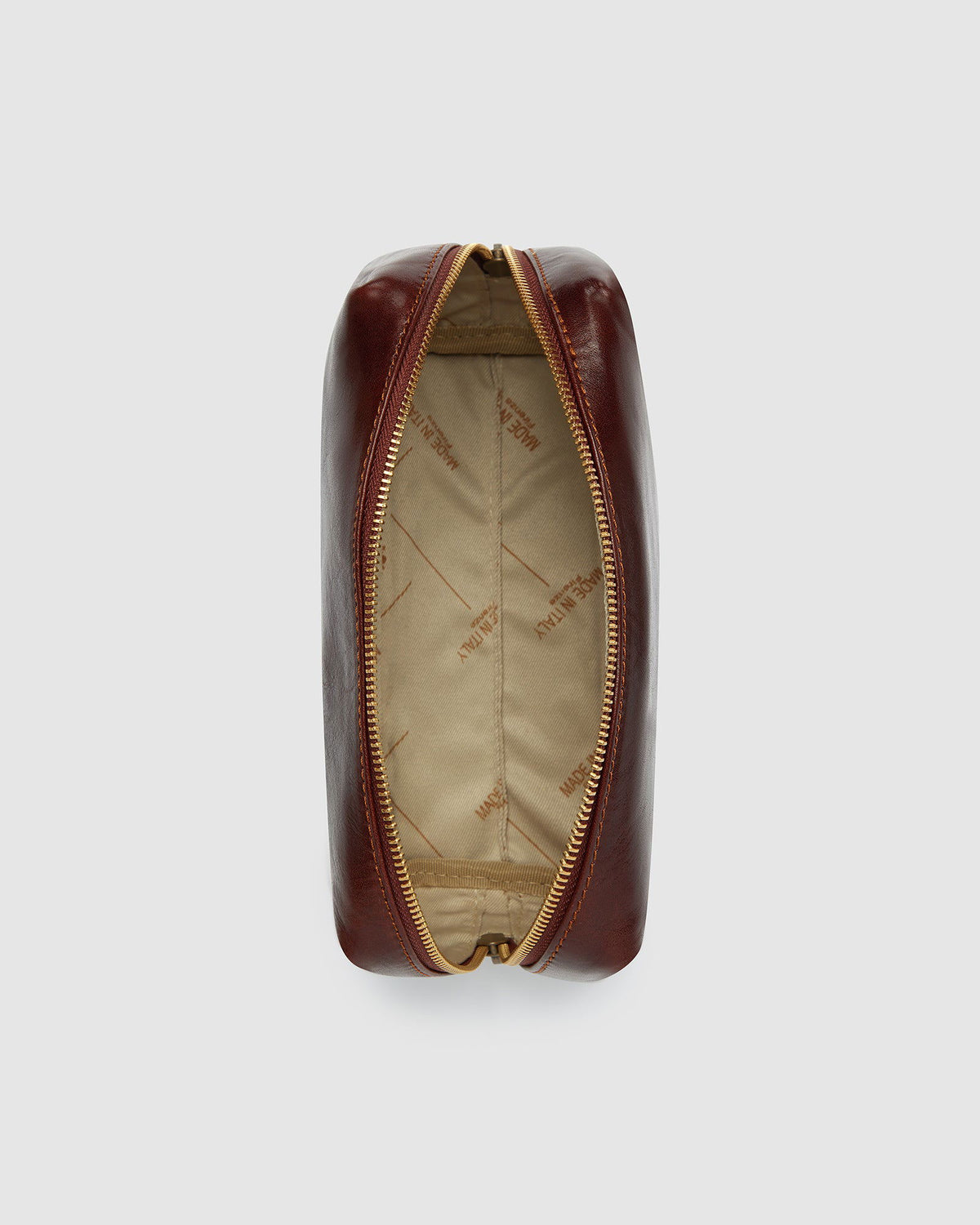 Otto Dopp Kit Brown - Leather Toiletry Bag - Republic of Florence