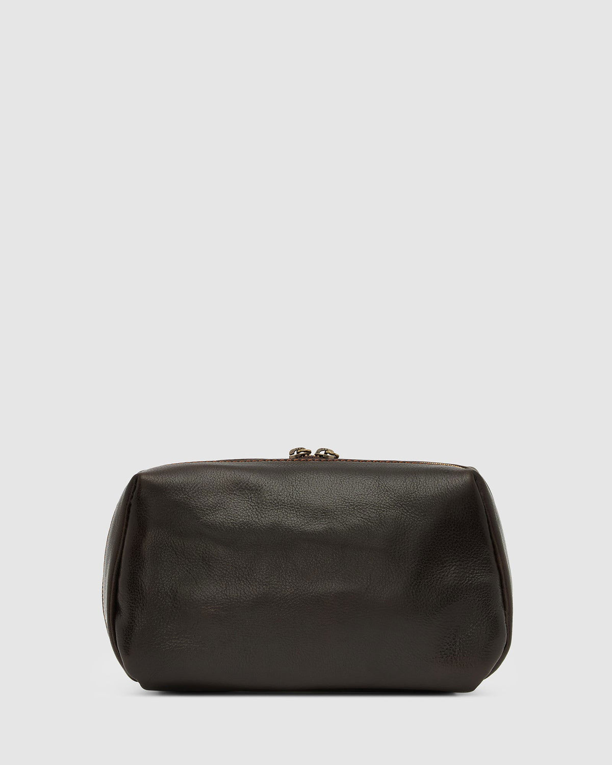 Otto Dopp Kit Chocolate - Leather Toiletry Bag - Republic of Florence