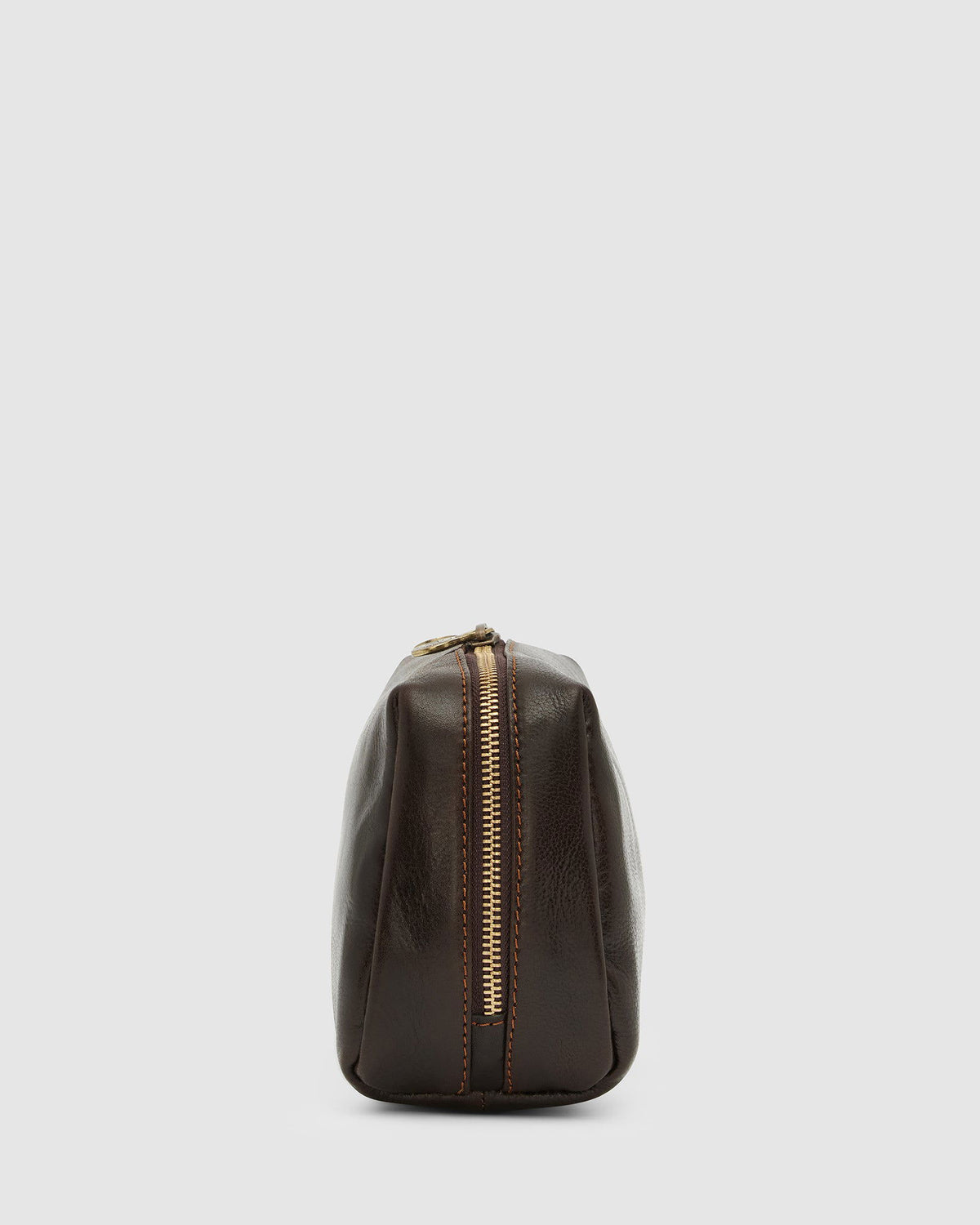 Otto Dopp Kit Chocolate - Leather Toiletry Bag - Republic of Florence