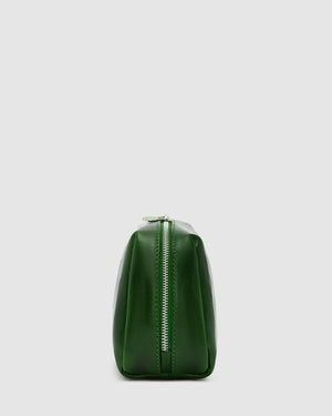 Otto Dopp Kit Green - Leather Toiletry Bag - Republic of Florence