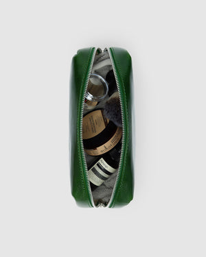 Otto Dopp Kit Green - Leather Toiletry Bag - Republic of Florence