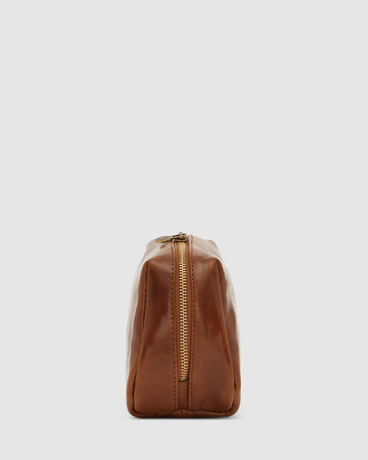 Otto Dopp Kit Tan - Leather Toiletry Bag - Republic of Florence