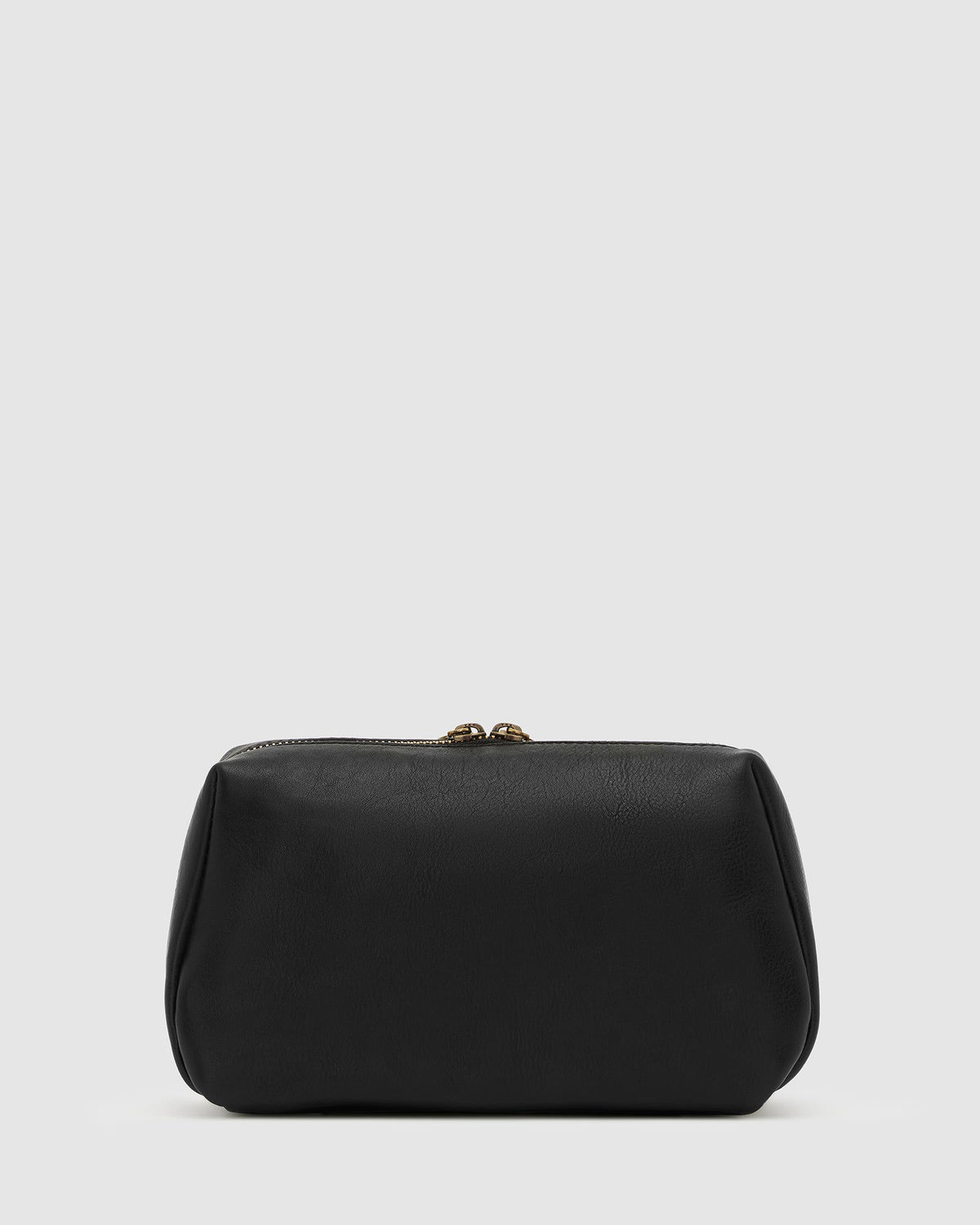 Otto Matt Black - Leather Toiletry Bag - Republic of Florence