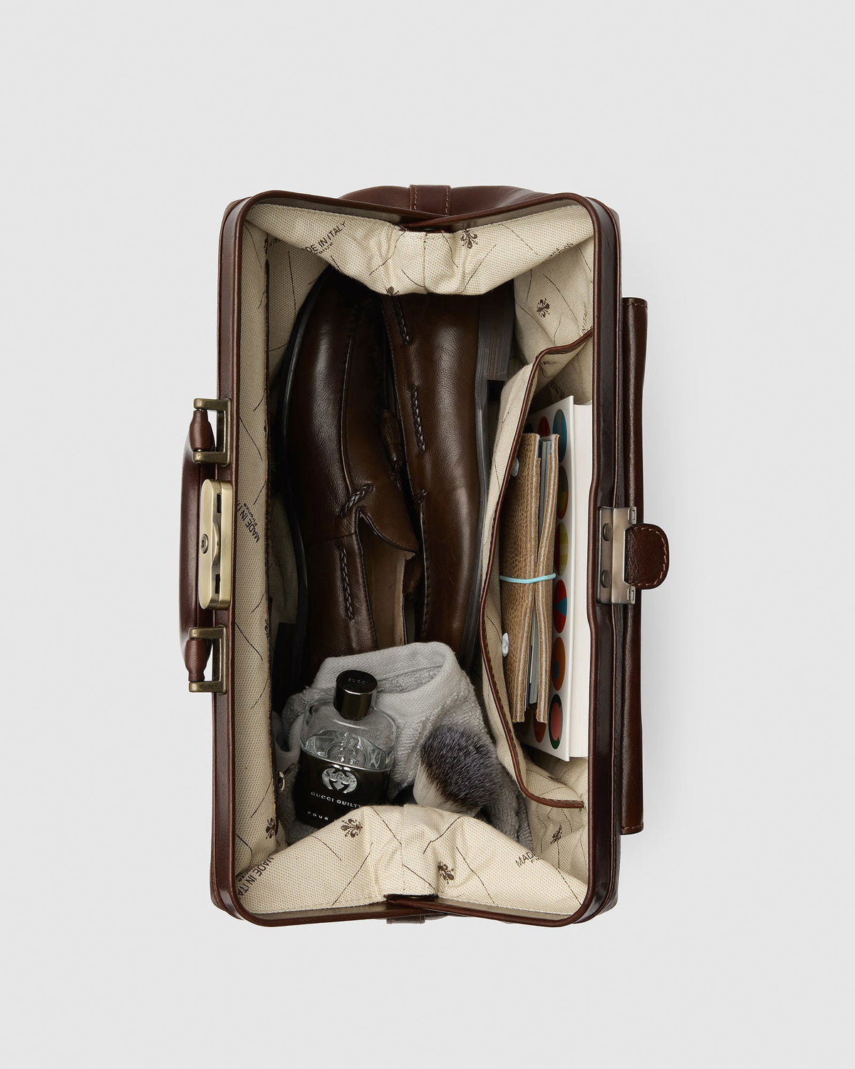 Panacea Brown - Leather Doctor Bag - Republic of Florence
