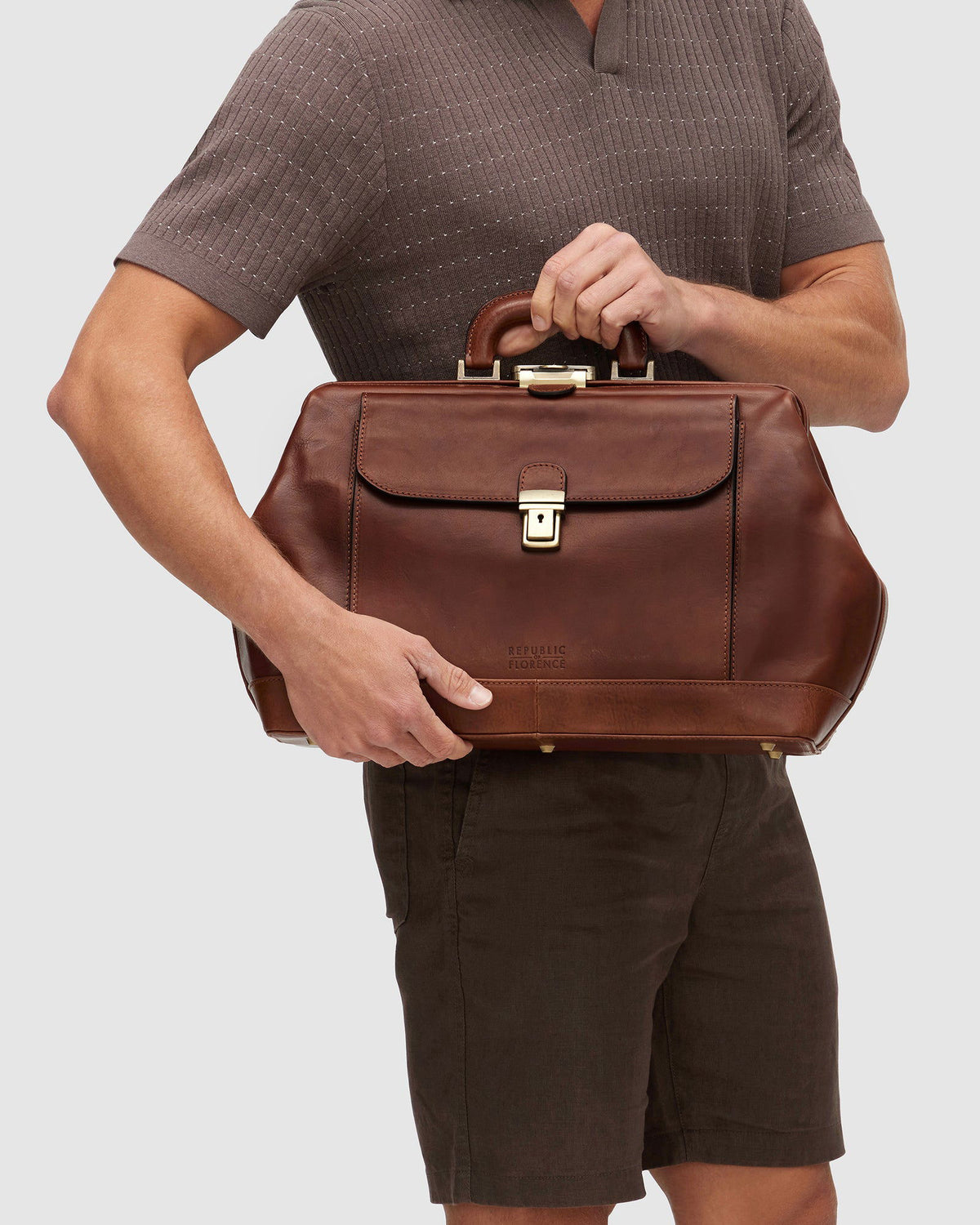 Panacea Matt Brown - Leather Doctor Bag - Republic of Florence