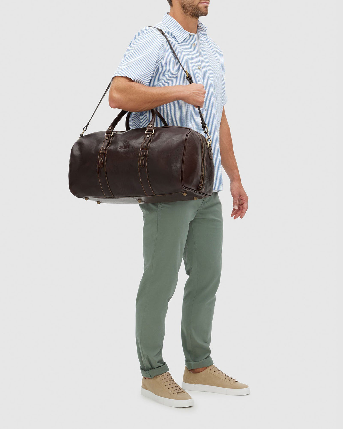 Polo Medium Matt Chocolate - Duffle bag - Republic of Florence