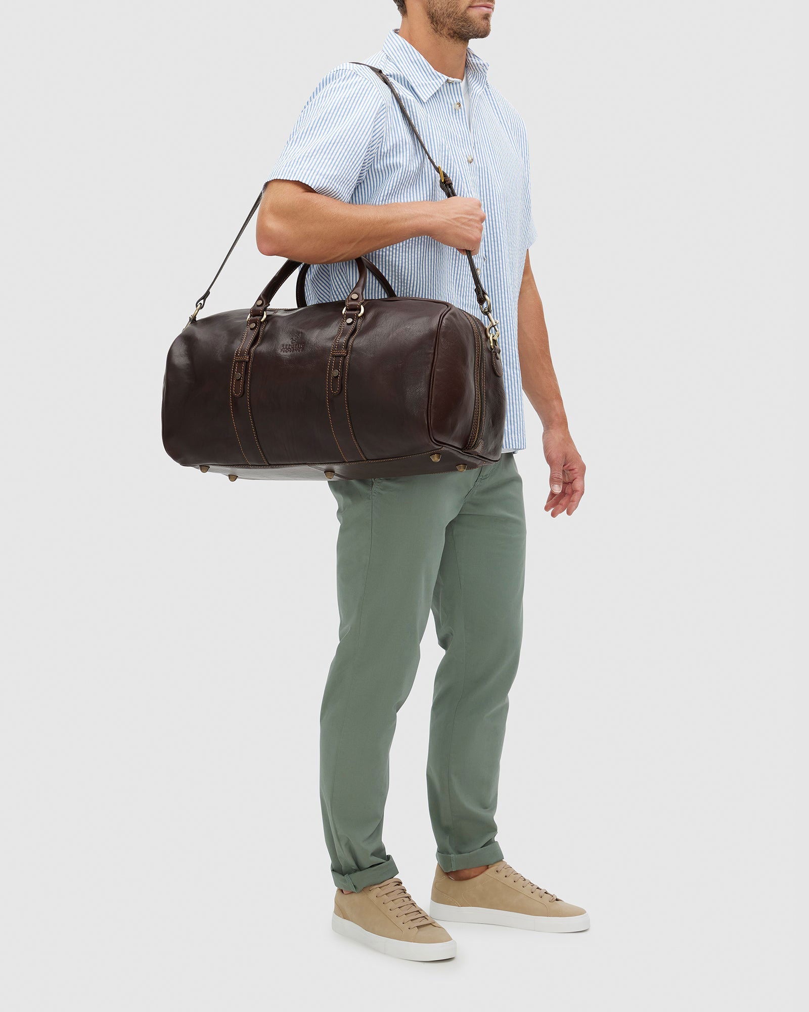 Polo Medium Matt Chocolate - Duffle bag - Republic of Florence